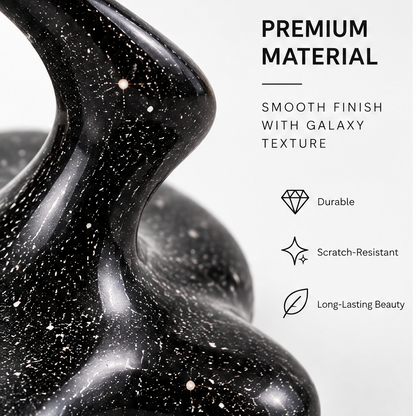 Premium Material close-up – smooth finish with galaxy texture, durable, scratch-resistant, long-lasting beauty